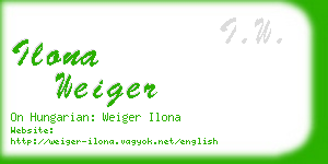 ilona weiger business card
